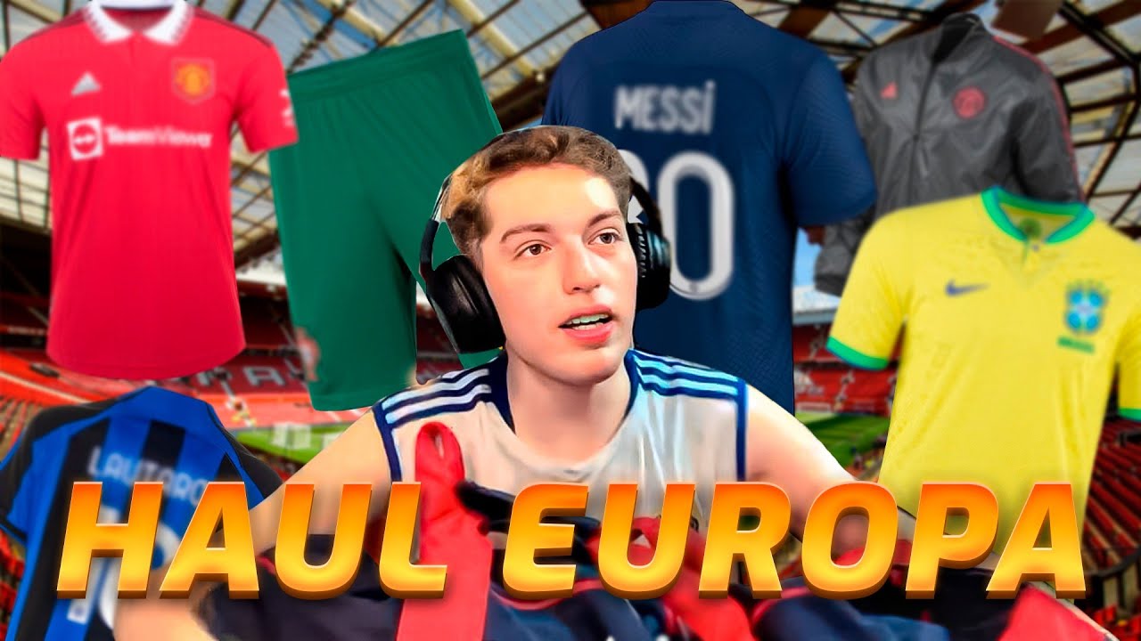 DAVO MUESTRA SUS COMPRAS DE EUROPA (camisetas de futbol)