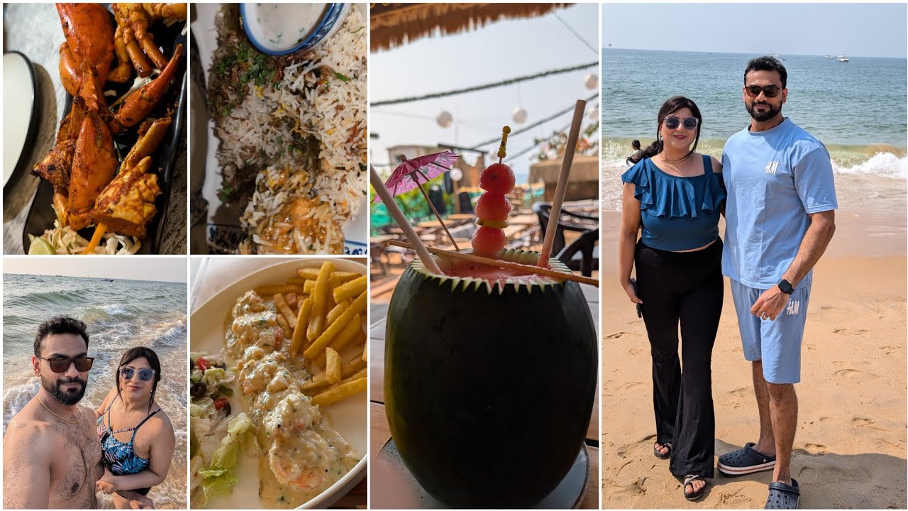 What I eat in a day in Goa | Goa Food Vlog Day 1 | Hidden Gem in North Goa | Candolim Beach