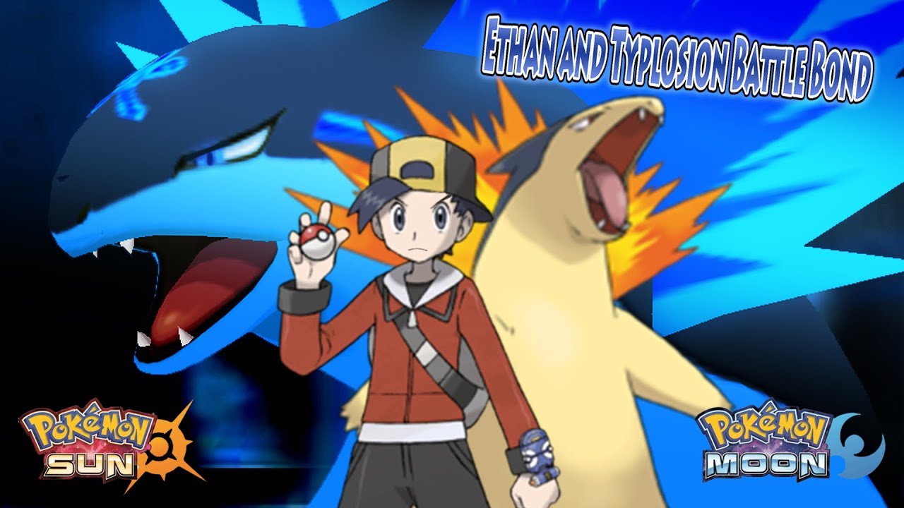 Pokemon Sun and Moon: Ethan Vs Silver (Ethan Typlosion Battle Bond)