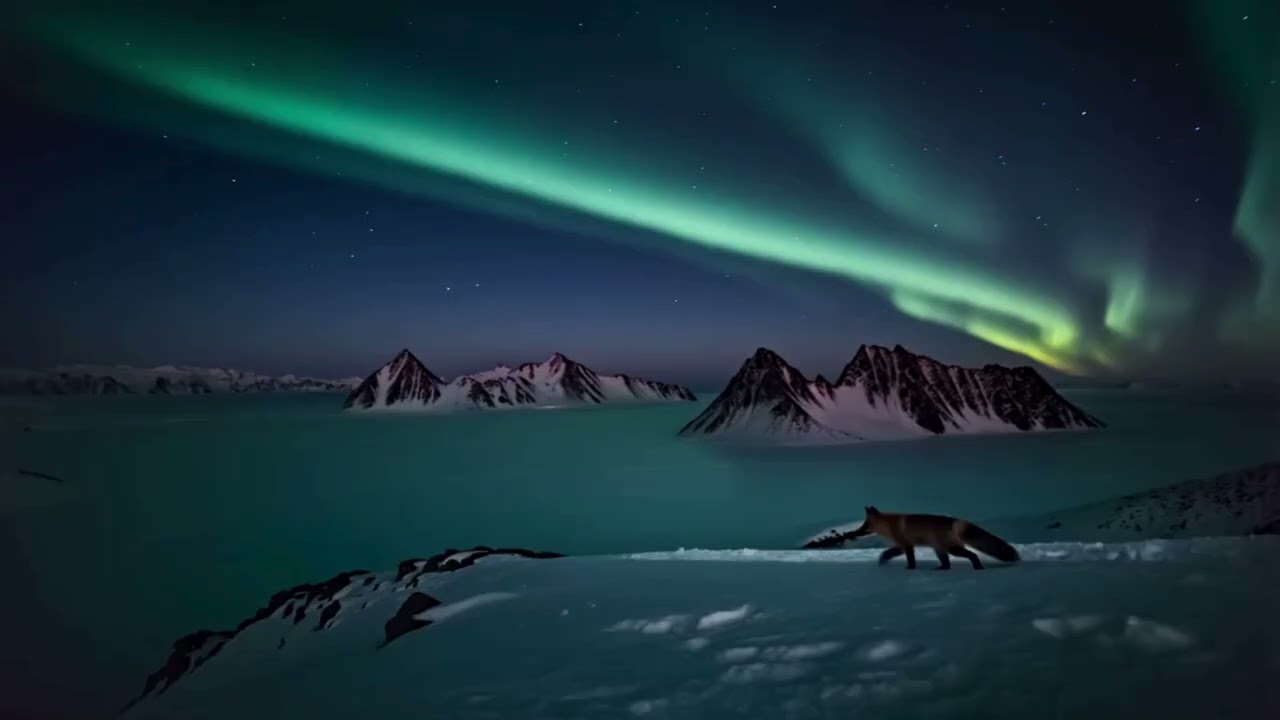 Experience deep relaxation under the soft night light of Greenland.