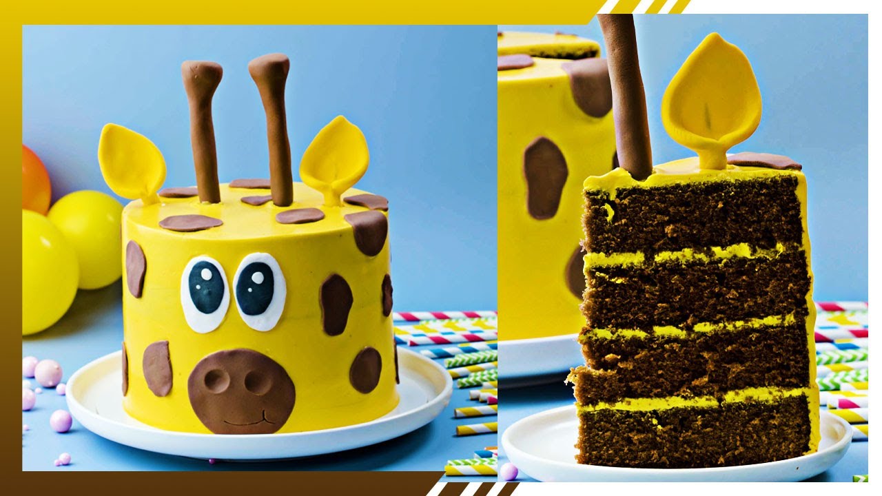 Giraffe cake topper | Oddly Satisfying Cake Decorating Ideas | WeCake