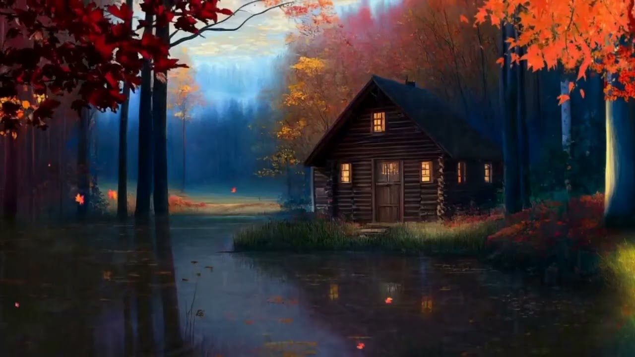 Осінній дощ, листя опадає дощ тихенько шипоче засинай...Autumn rain, leaves are falling