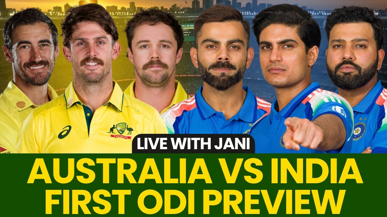 RO-KO Returns! | Australia vs India 1st ODI Preview | India Tour of Australia | Live with Jani 🔴