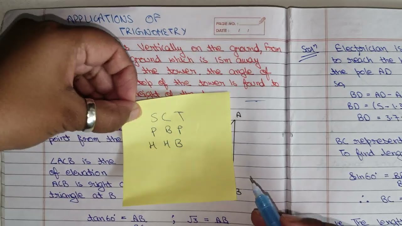 Application of trigonometry #class10th 