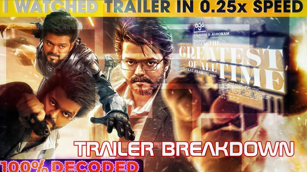 I Watched Goat Trailer In 0.25x Speed | Breakdown | Thalapathy Vijay | T series | Mr.FILMIC DECODER