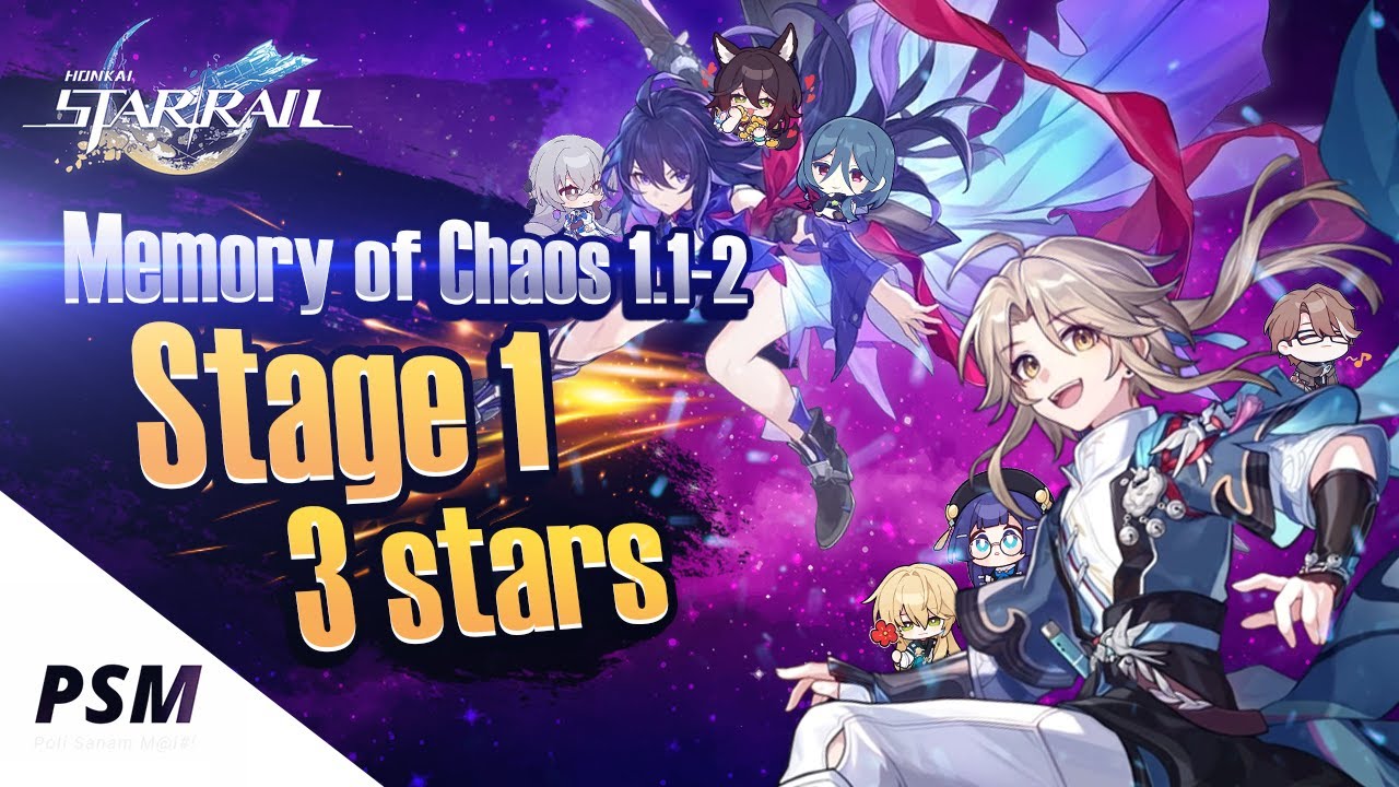 Memory of Chaos | Stage 1 - 3 Stars | Seele and Yanqing DPS | Honkai: Star Rail 1.1