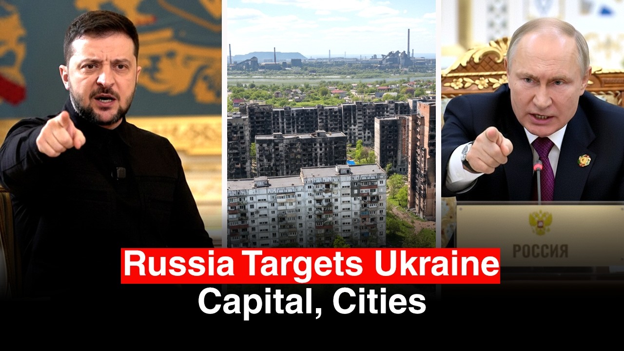 Russia Unleashes Devastation: Projectiles and UAV Strike Ukraine’s Capital and Cities