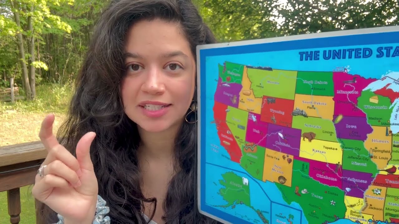 asmr • soft geography teacher covers States of America