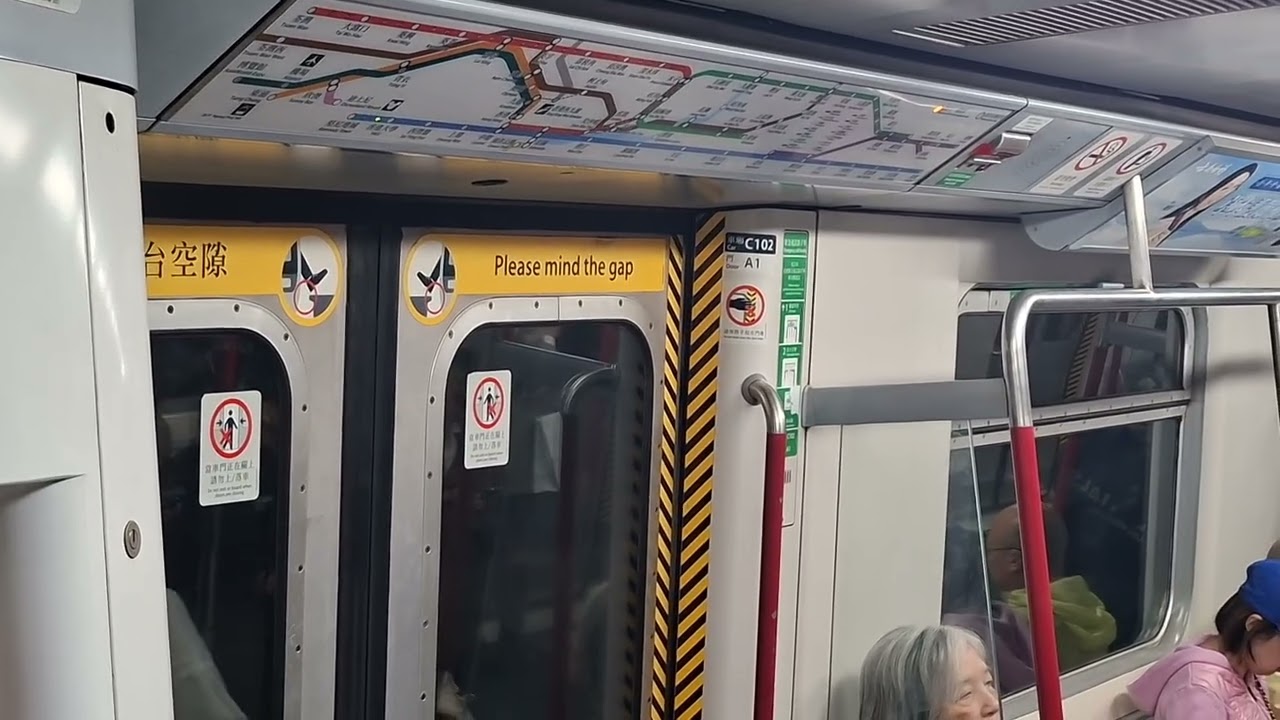 港鐵 港島綫 M-Train A115/A102 (C102) 香港大學站至堅尼地城站 (香港大學站有幕門故障)