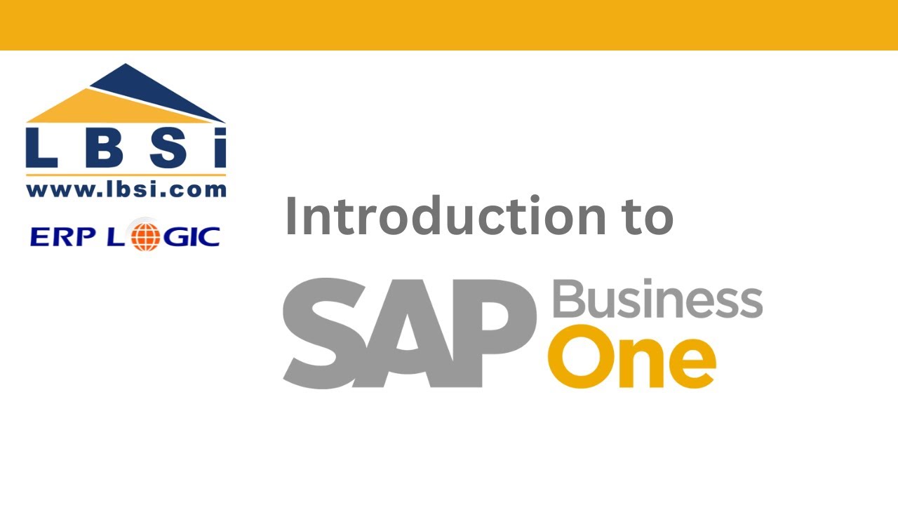 LBSi and SAP Business One Intro