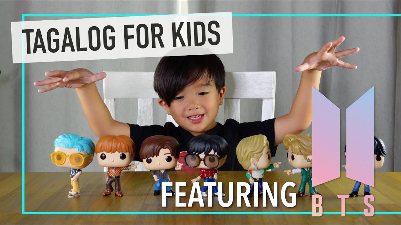 BTS Speaking Tagalog/Filipino | Tagalog For Kids Featuring BTS (방탄소년단) | Team Mesi