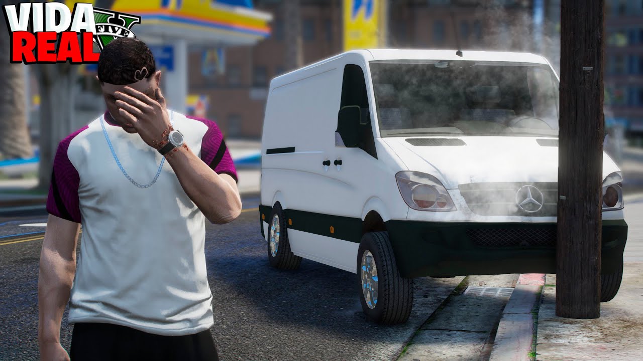 GTA V : VIDA REAL - NÃO ACREDITO... BATI A VAN DO MEU EMPREGO! - #21