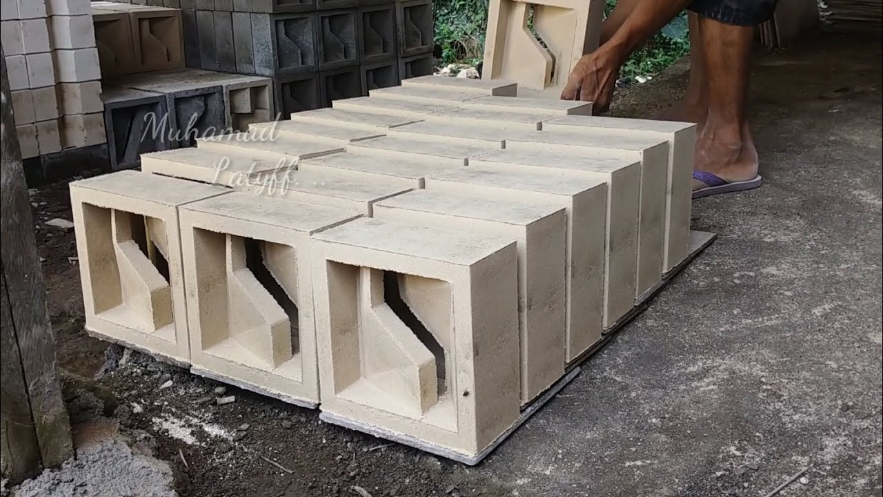 Loster beton/lubang angin, dari pasir putih..