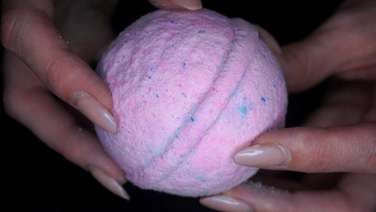 ASMR Bath Bomb Scratching - Gritty Scratching  [Fast Scratching]