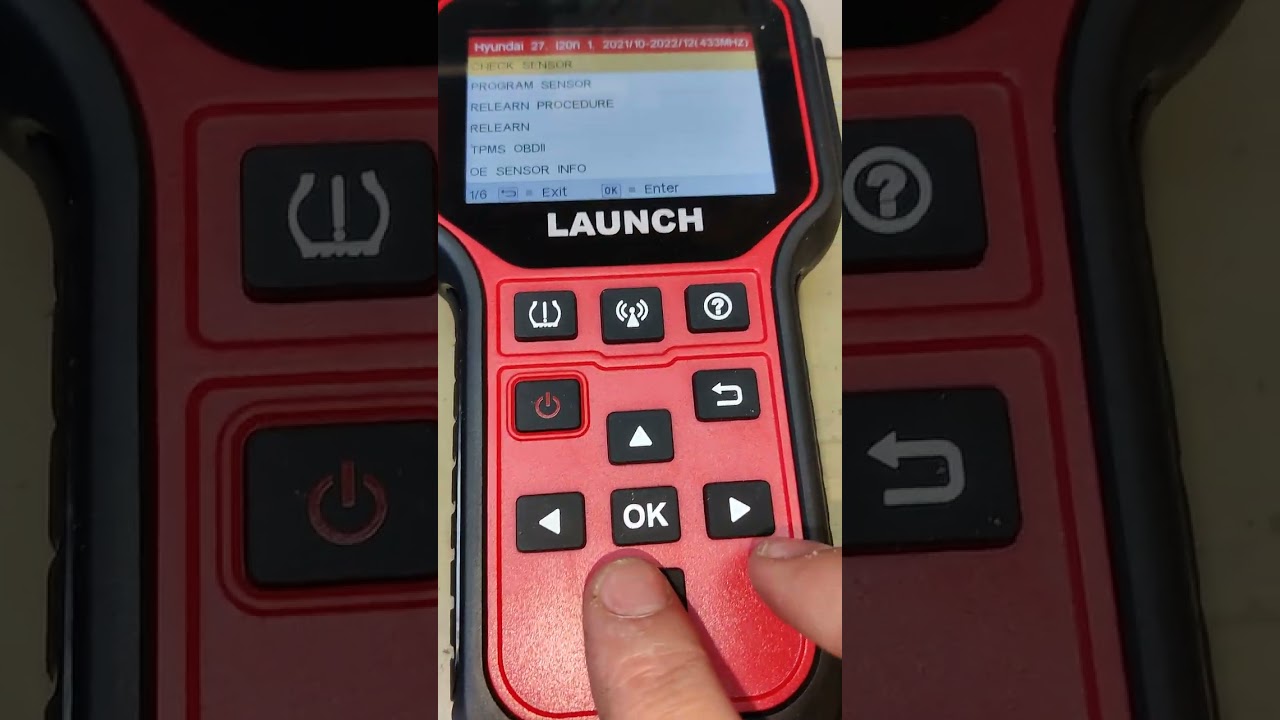 Launch CRT-511 TPMS koder test og gennemgang