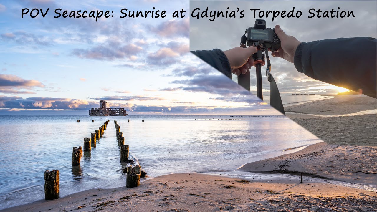 POV Seascape: Sunrise at Gdynia’s Torpedo Station | Nikon Z7 II, Nikkor 24-70 F4, DJI Osmo Action 4