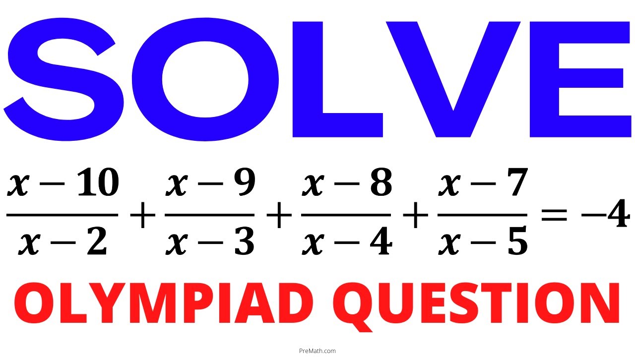 Solve this Math Olympiad Question | Rational Equation