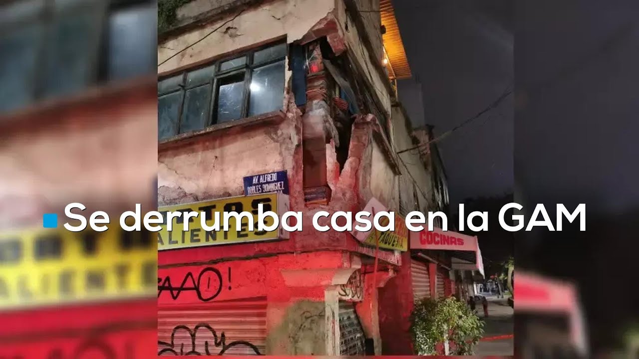 #MientrasDormía |  Se derrumba casa de más de 80 años por falta de mantenimiento en CDMX
