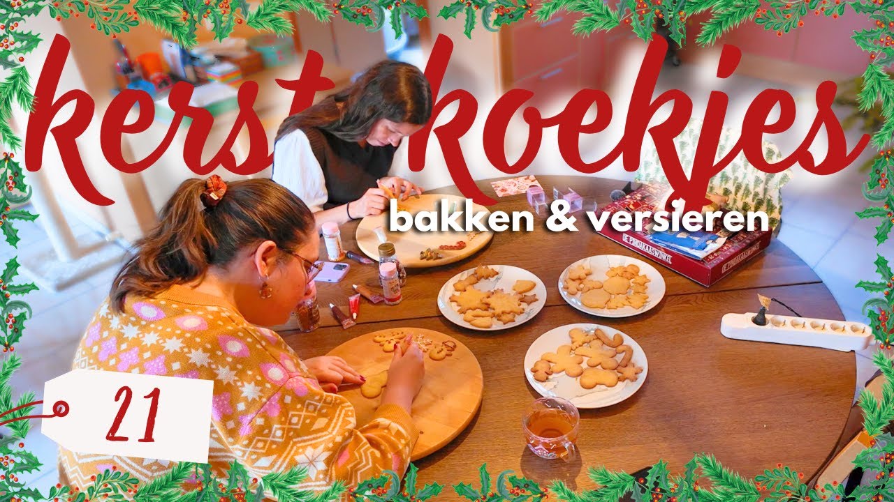 Kerstkoekjes bakken en versieren 🍪🎄& ik heb je hulp nodig / Vlogmas 21