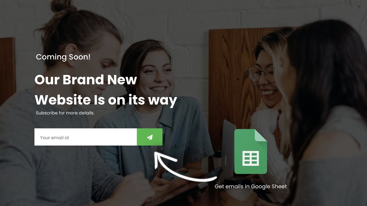 How To Make Working Email Subscription Form With Google Sheets Using HTML CSS & JavaScript