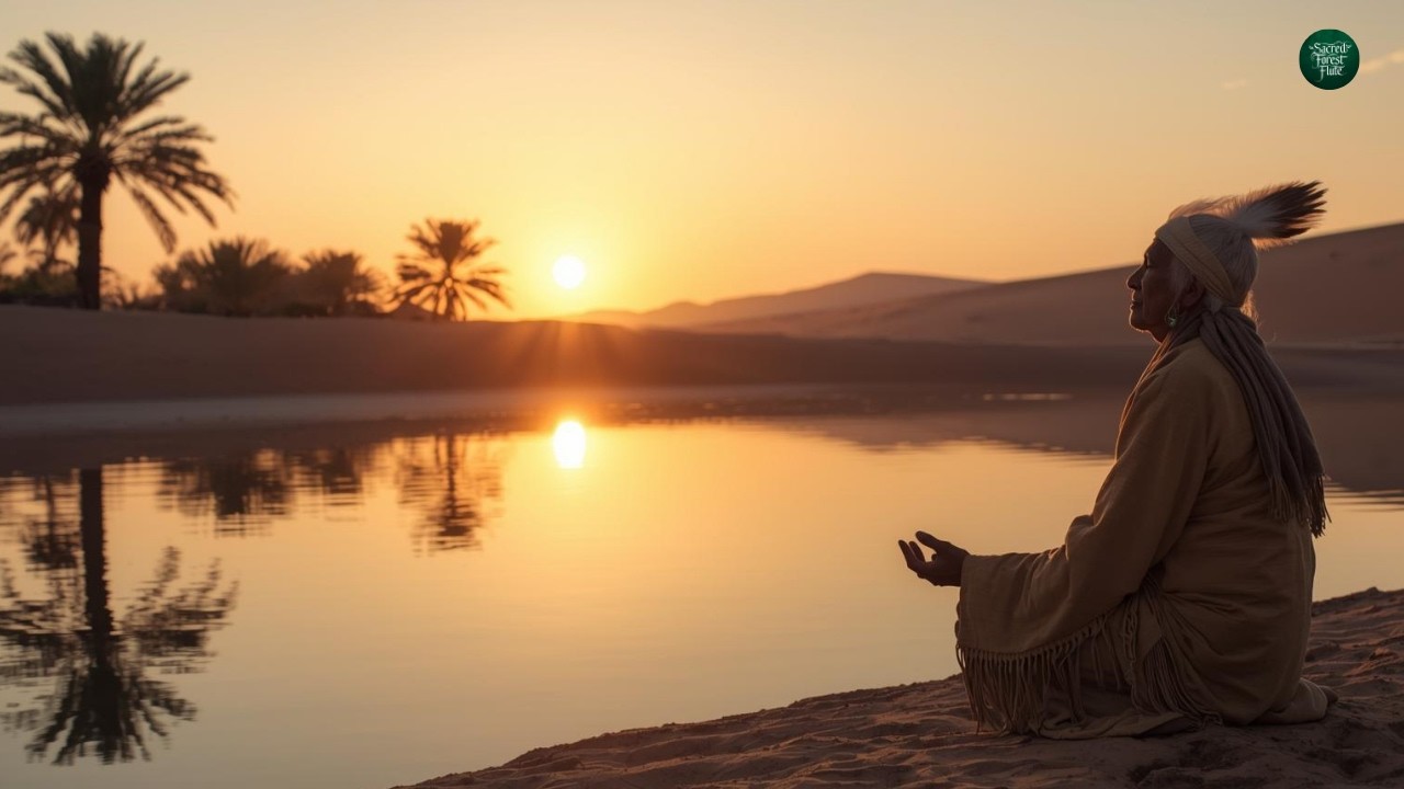 Desert Oasis Flute • Solitude & Reflection in Stillness (1 Hour)