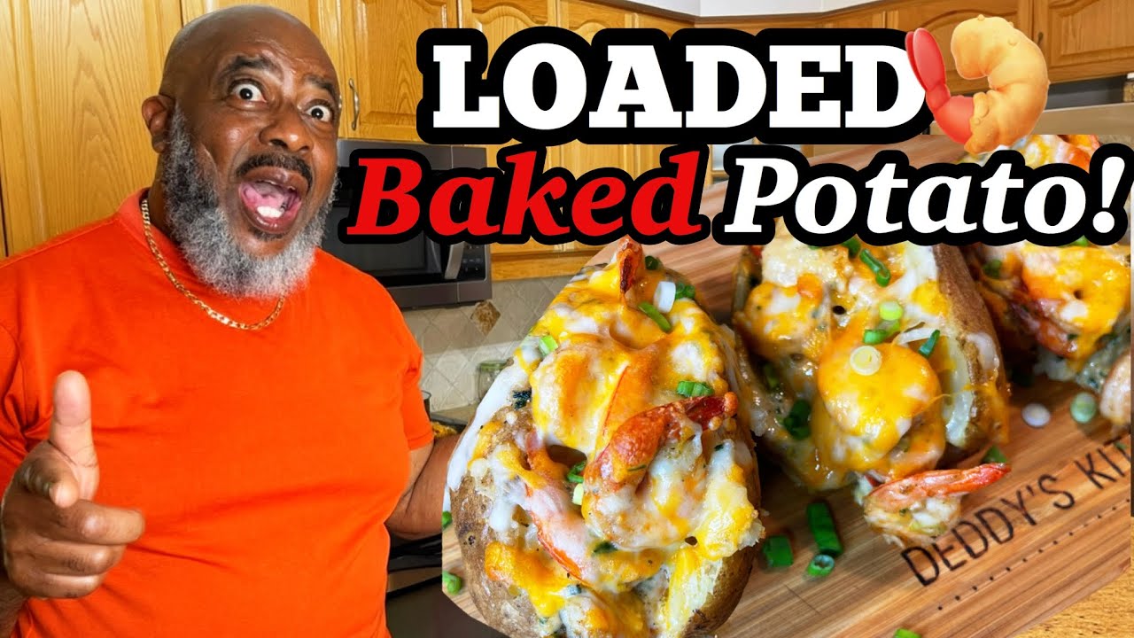 How to make Loaded Shrimp Baked Potatoes! | Deddy's Kitchen