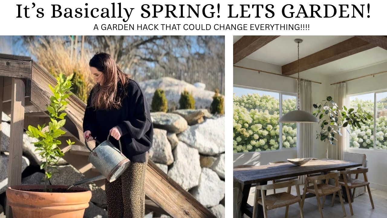 The Start of Garden Season 👩🏻‍🌾🪏🪴| Spring Backyard Projects |  BACKYARD DESIGN | SPRING REFRESH 