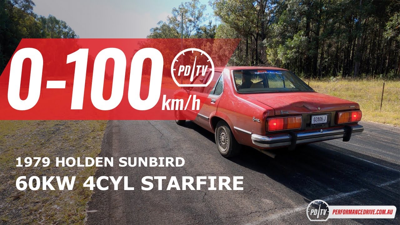 Holden Sunbird 1979 года (UC Torana 4CYL) 0-100 км/ч и звук двигателя