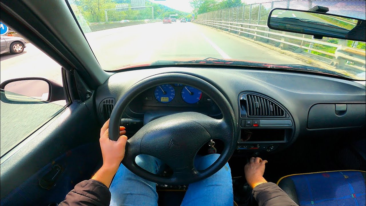 🔥 Citroën Saxo X 1.5D 58 2000 POV Driving HD 4K PSA (Code: 01357H VJZ) AX Peugeot 106 ساكسو ديازال