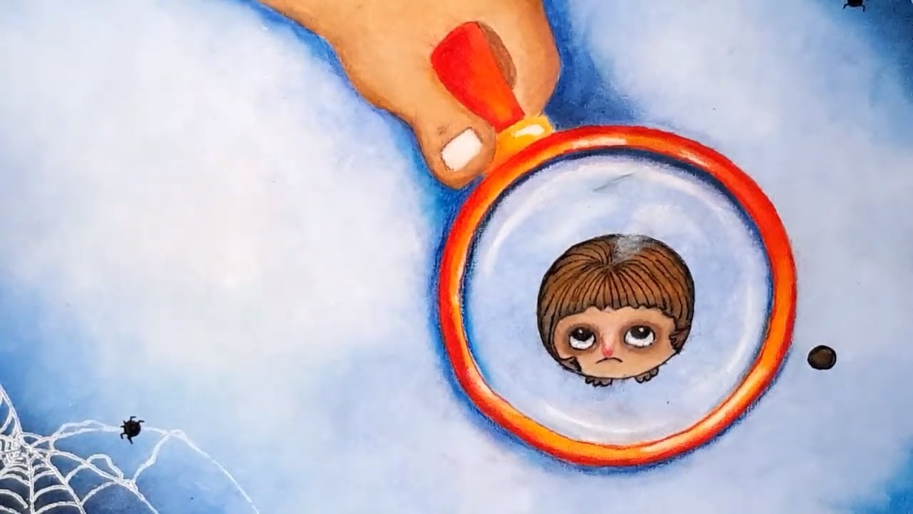 Как рисовать мелкие детали масляной пастелью 🎨Советы и техники