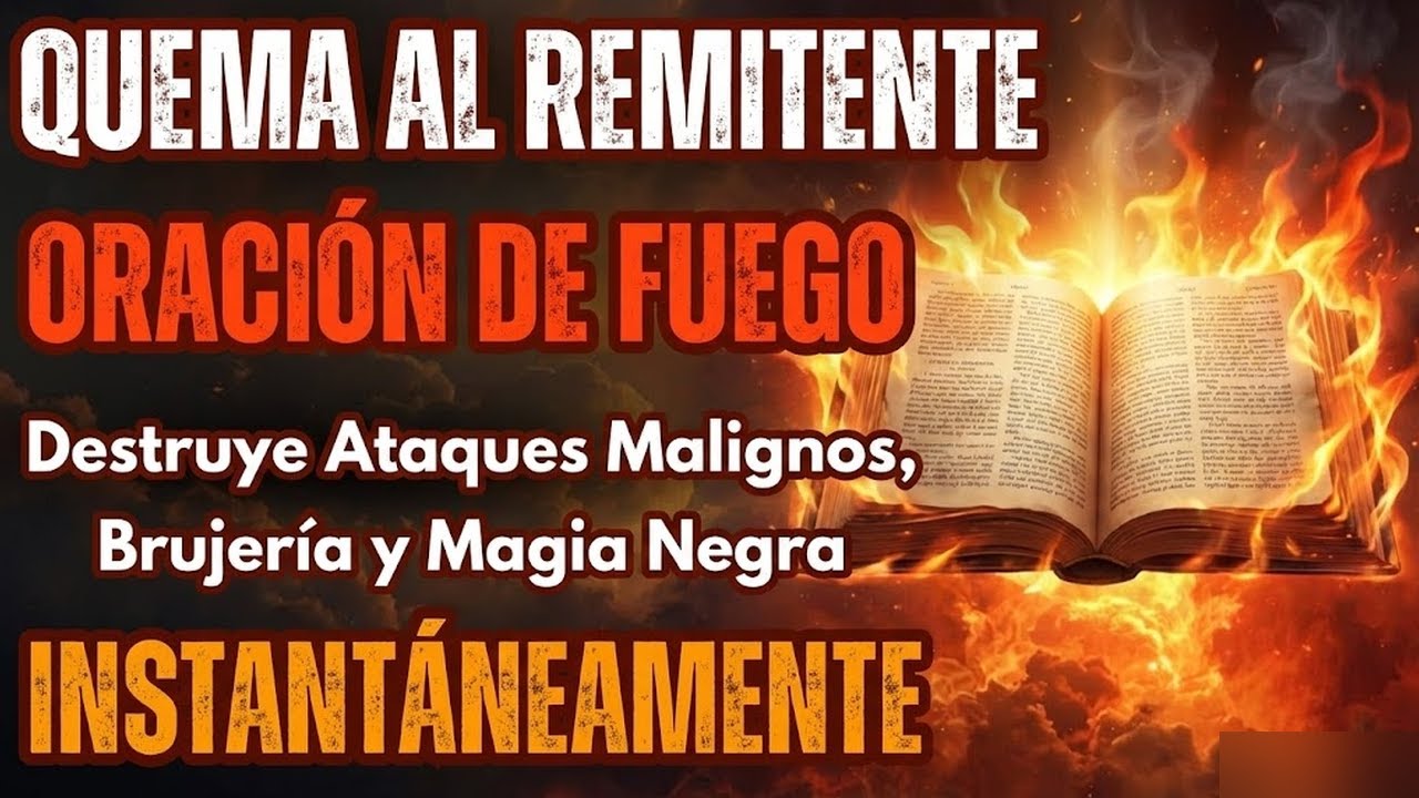 Oración de Fuego Inmediato: Destruye brujería y magia negra al instante