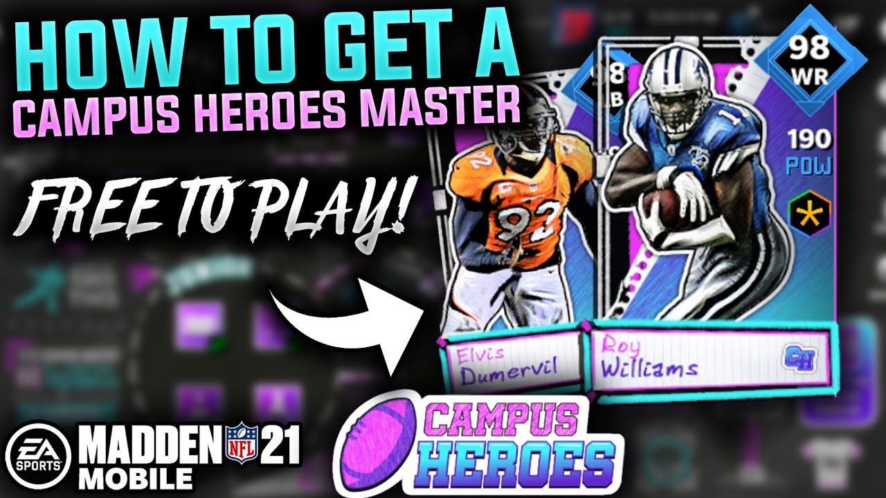 HOW TO GET CAMPUS HEROES MASTERS! - Madden Mobile 21