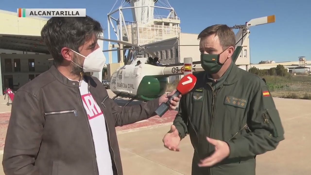 El helicóptero de la Guardia Civil