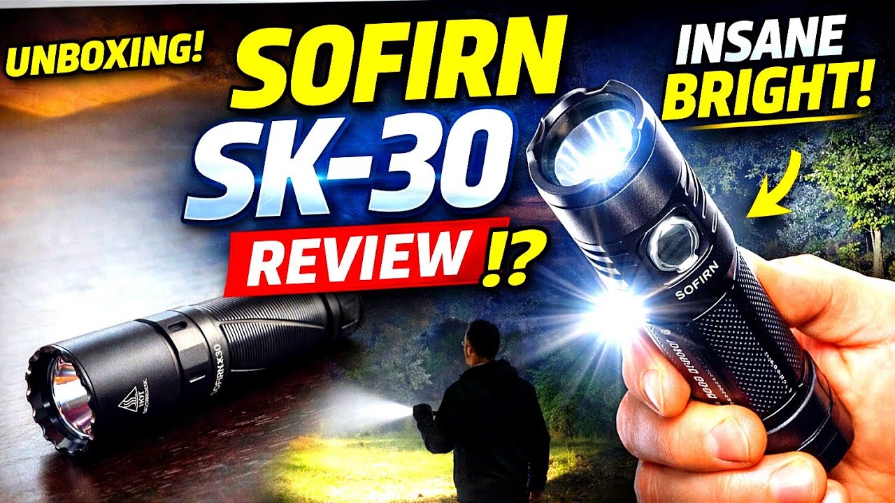 Я не ожидал ТАКОГО от маленького фонарика Sofirn SK-30: распаковка и реальное тестирование.