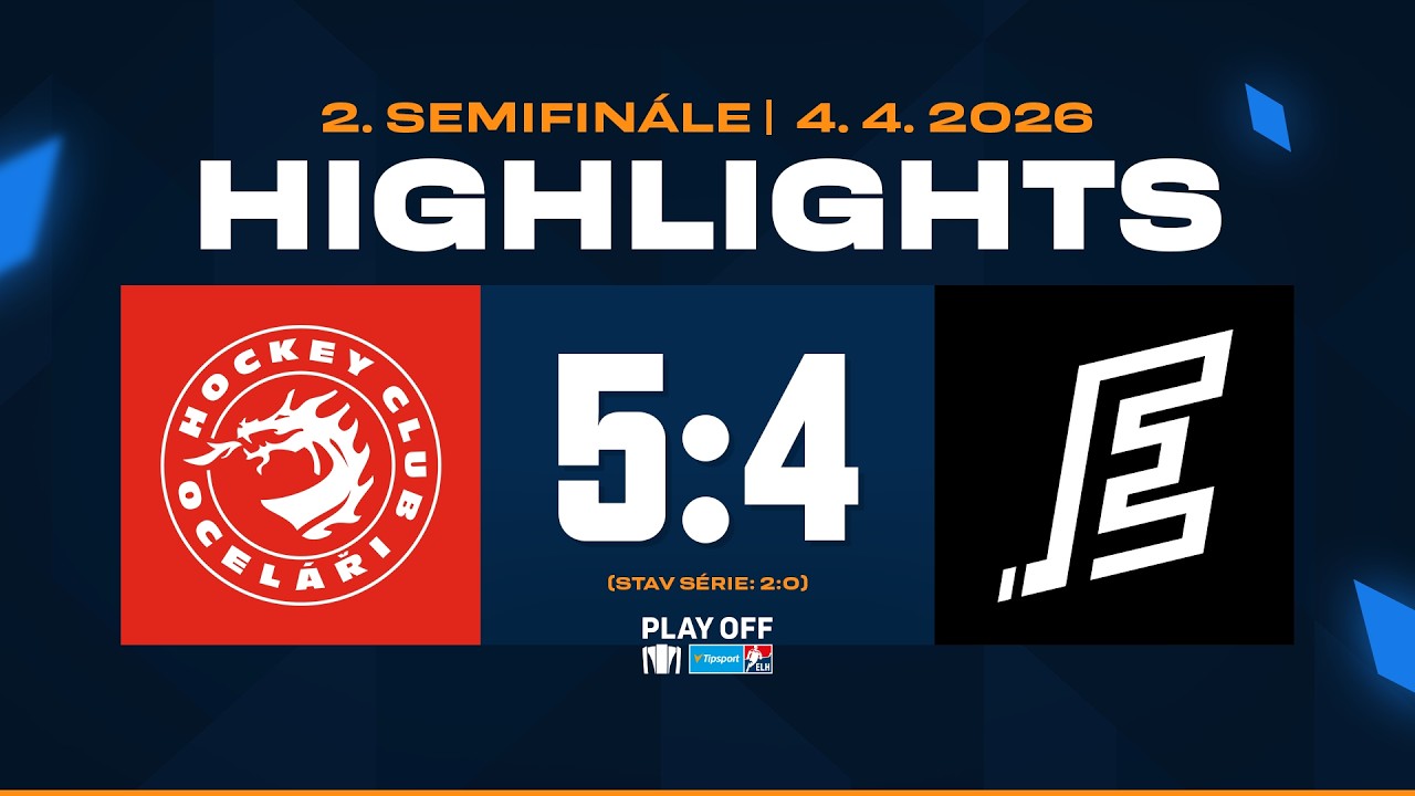 Highlights SF2 | HC Ocel&aacute;ři Třinec vs. HC Energie Karlovy Vary 5:4 | 04.04.2026