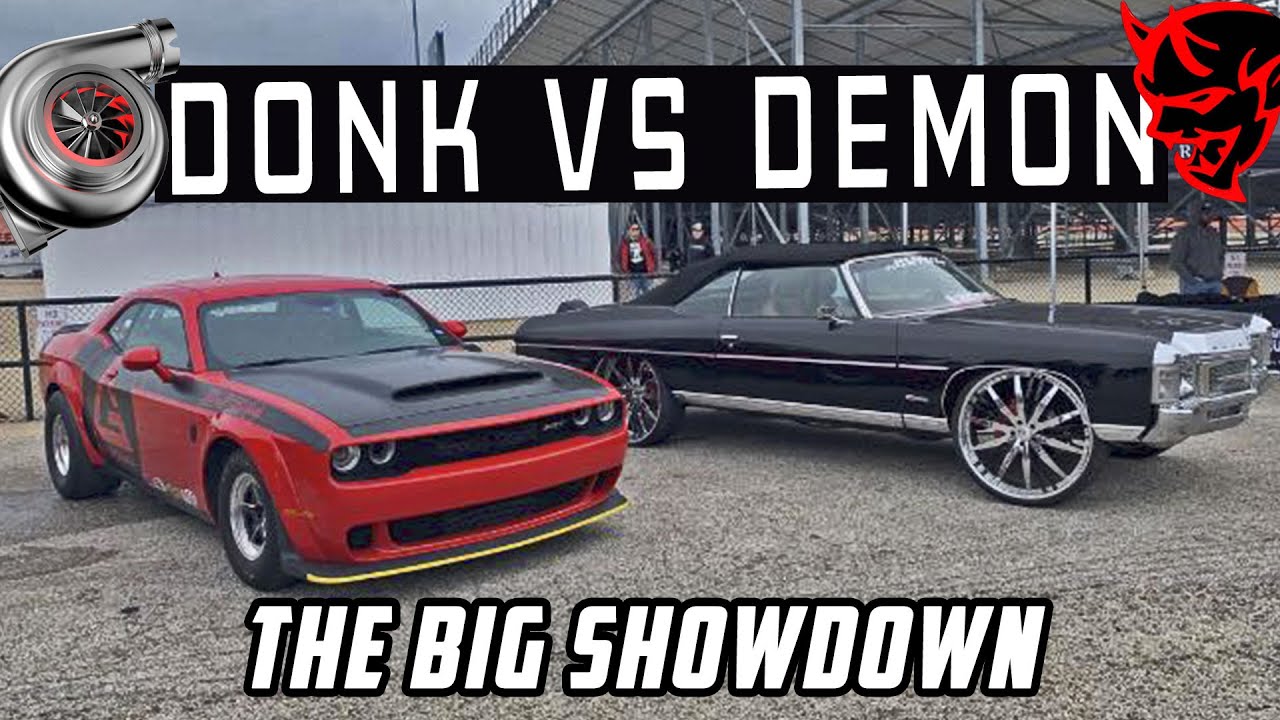 DONKMASTER VS DEMONOLOGY :Z06 Donk VS Dodge Demon SRT - The Big Showdown