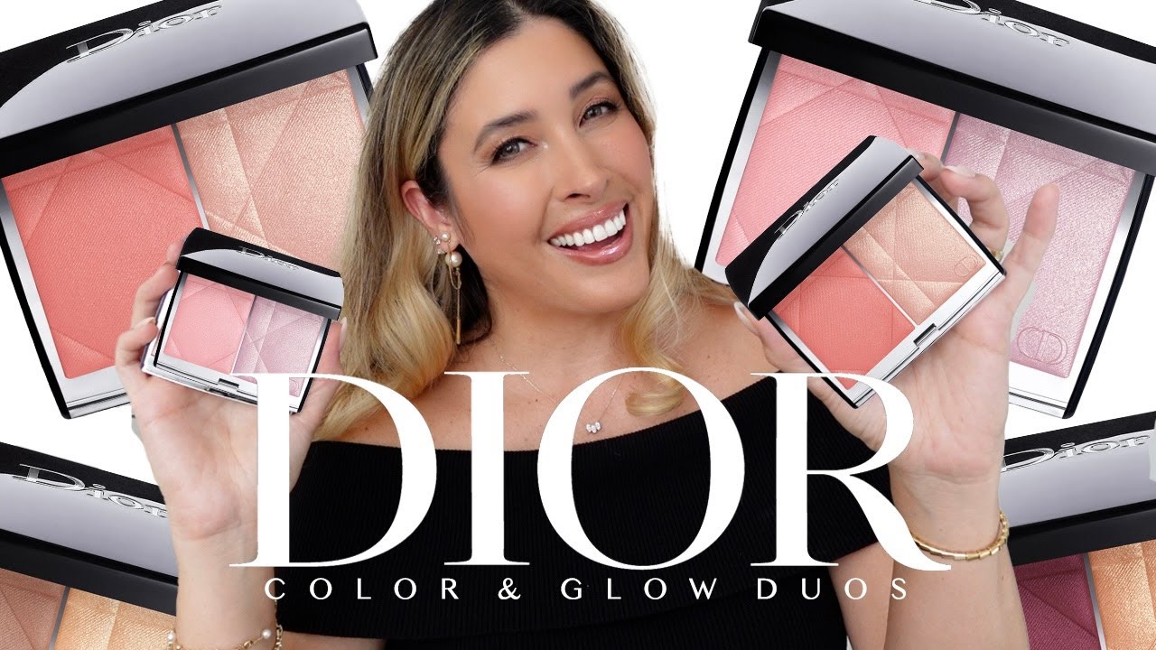 DIOR BLUSH & HIGHLIGHTER DUOS : NEW DIOR COLOR & GLOW Review & Swatches 🥰 Dioramour & Dioriviera