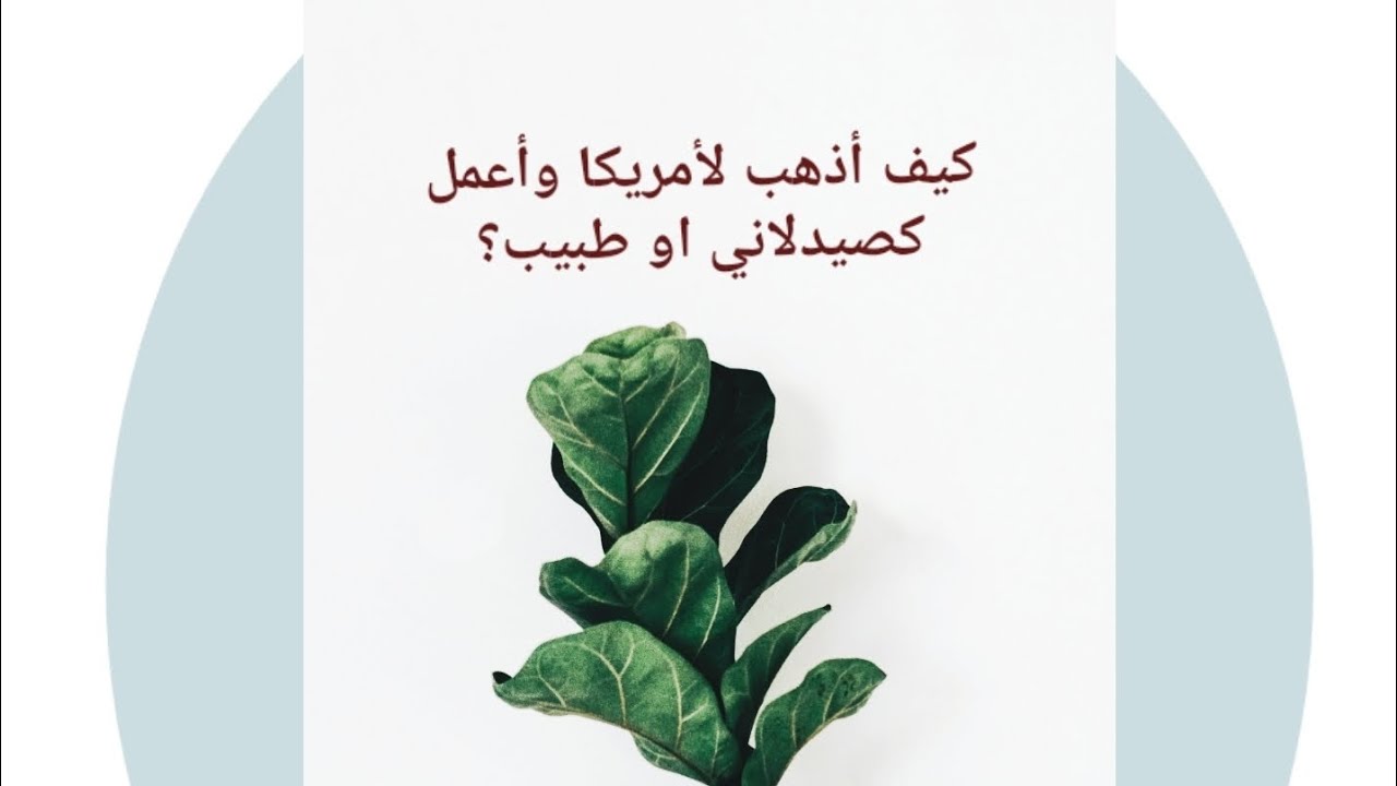 حول كيفية الذهاب والعمل كصيدلاني أو طبيب في أمريكا !!