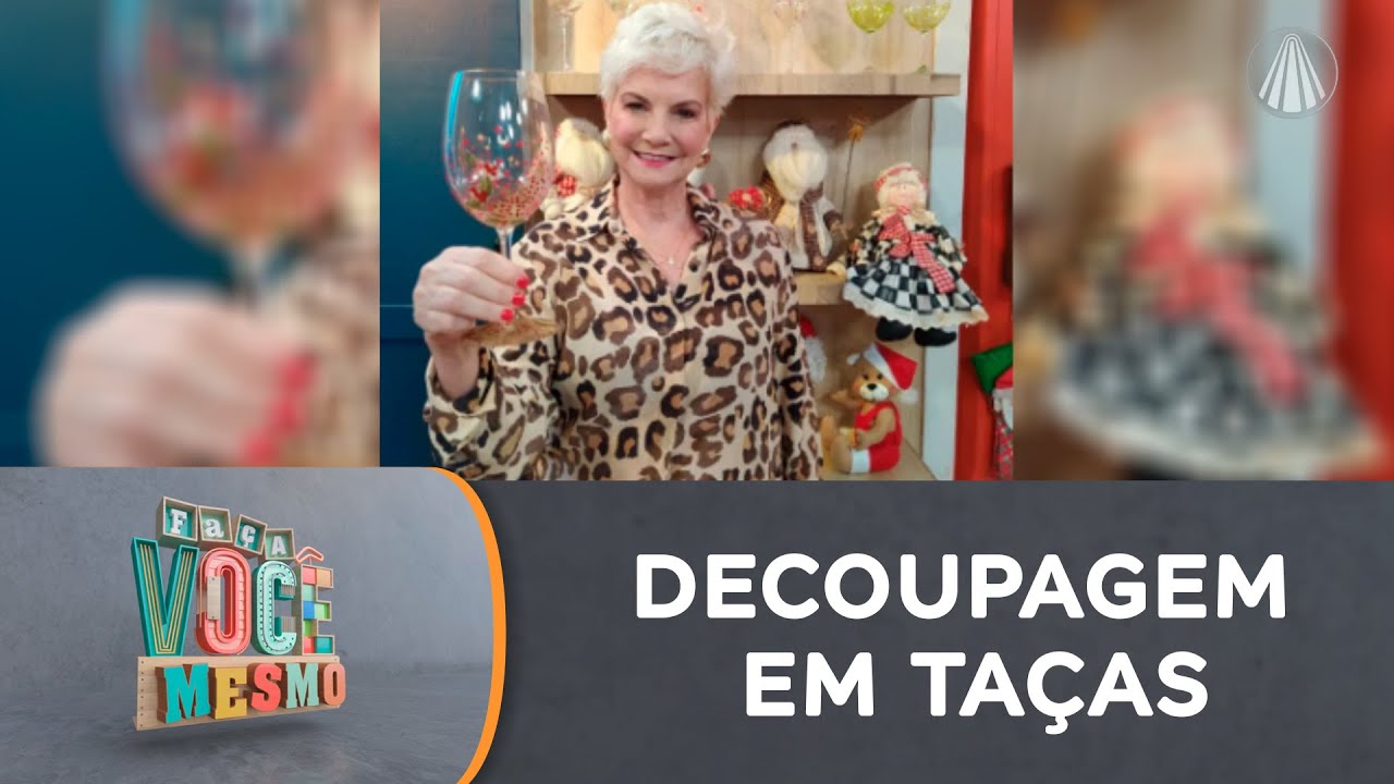 Um brinde à vida: confeccione decoupagem em taças com queima em forno caseiro