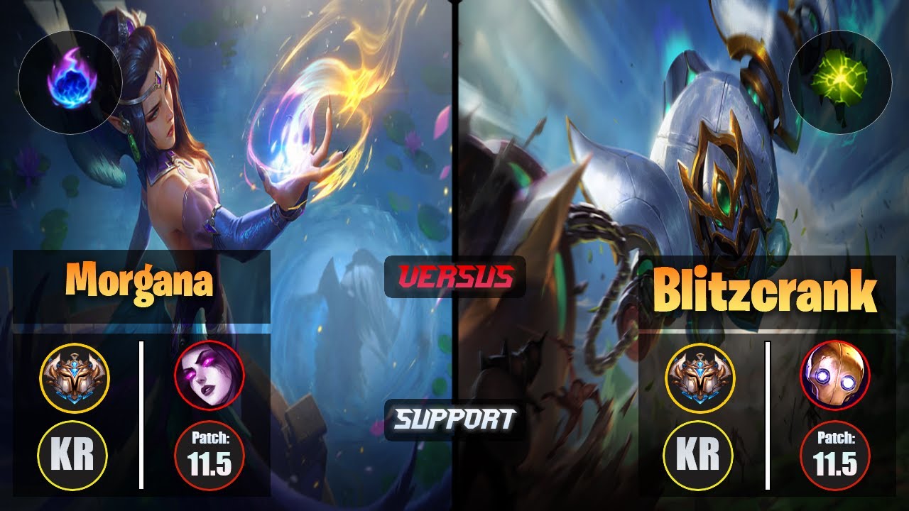 Challenger MORGANA [Arcane Comet] (Support) VS  BLITZCRANK - Challenger KR Patch 11.5