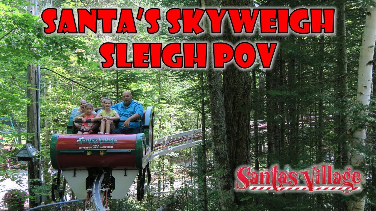 Santa's Skyway Sleigh POV (2021), Santa's Village Hopkins Monorail | Non-Copyright