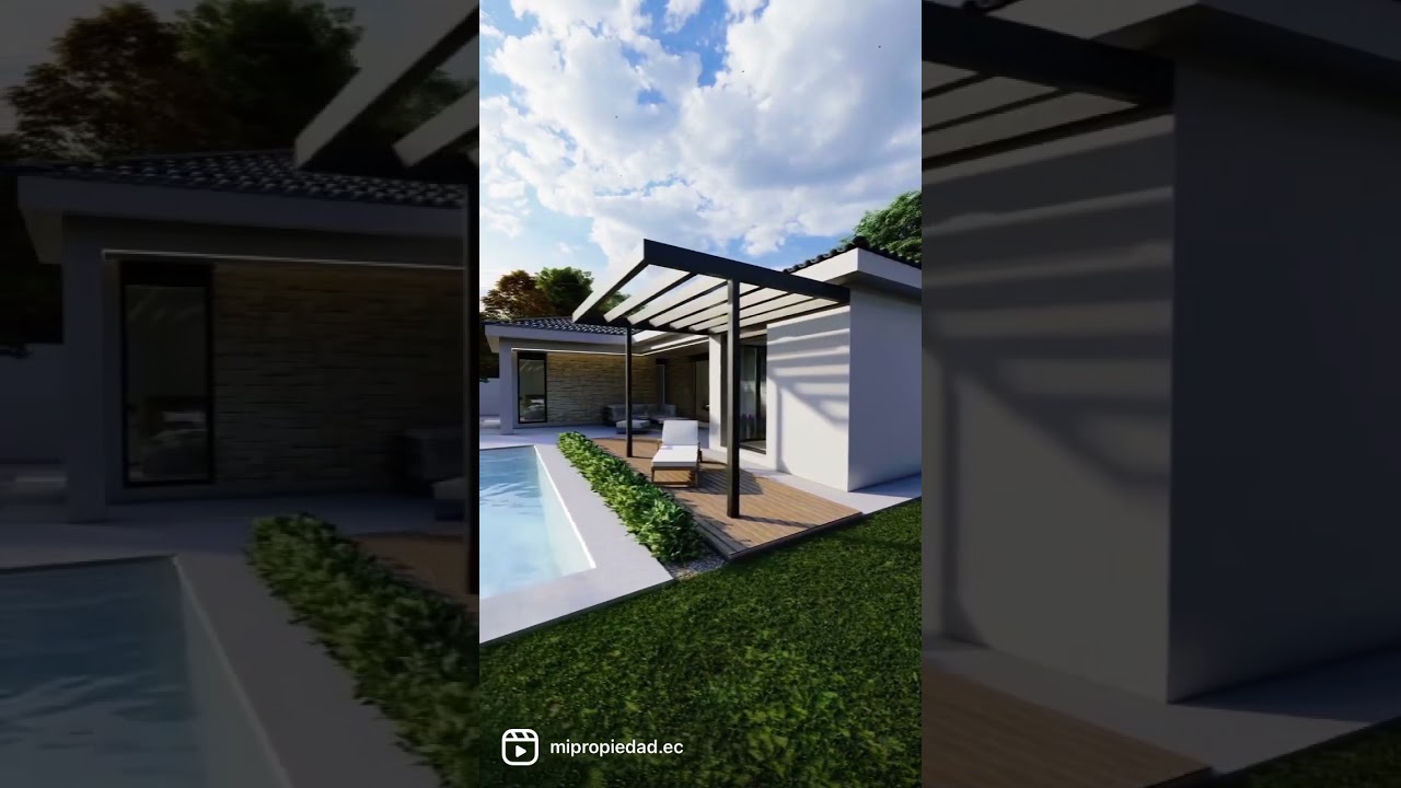 #dise&ntilde;o | Villa moderna funcional con piscina, &aacute;rea bbq, excelentes acabados. #bienesraices #casa