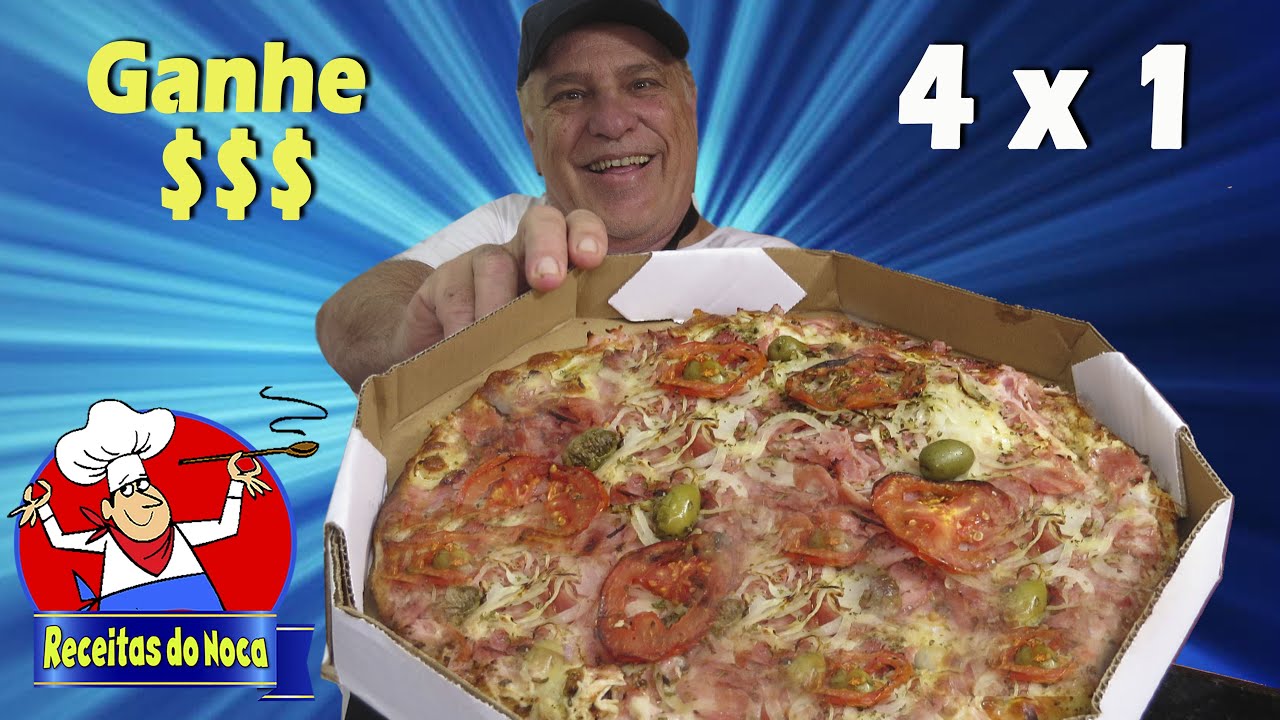 Ganhe $$$ PIZZA 4 EM 1 EXPLOSÃO DE SABORES - MINA DE OURO - FAÇA E VENDA