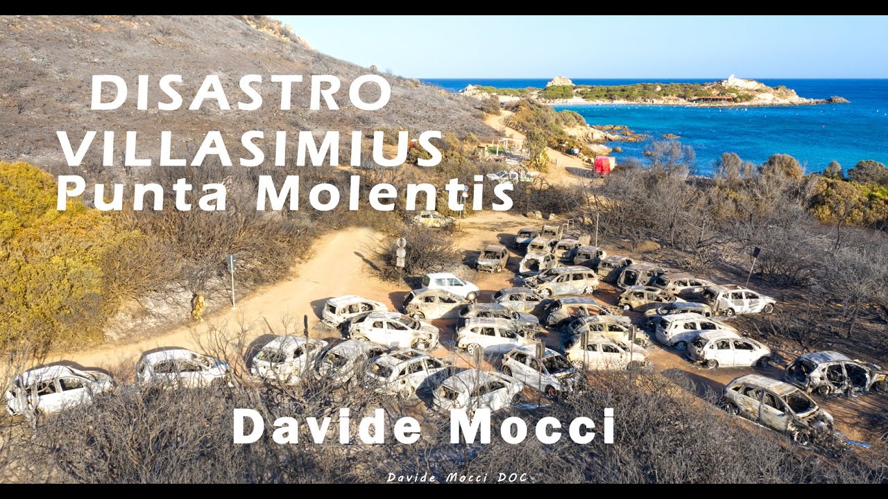 DISASTRO VILLASIMIUS PUNTA MOLENTIS di Davide Mocci - INCENDI SARDEGNA #davidemocci