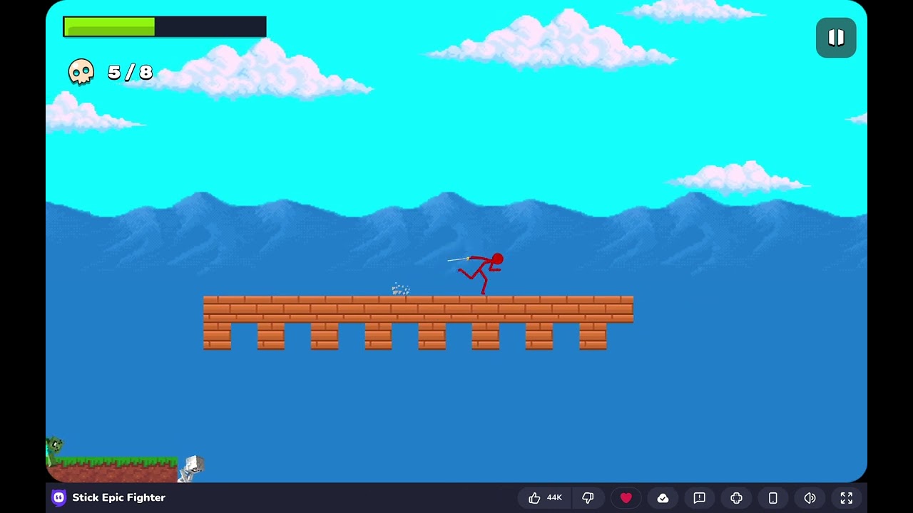 STICK MAN FINGHT TO ZOMIBEE