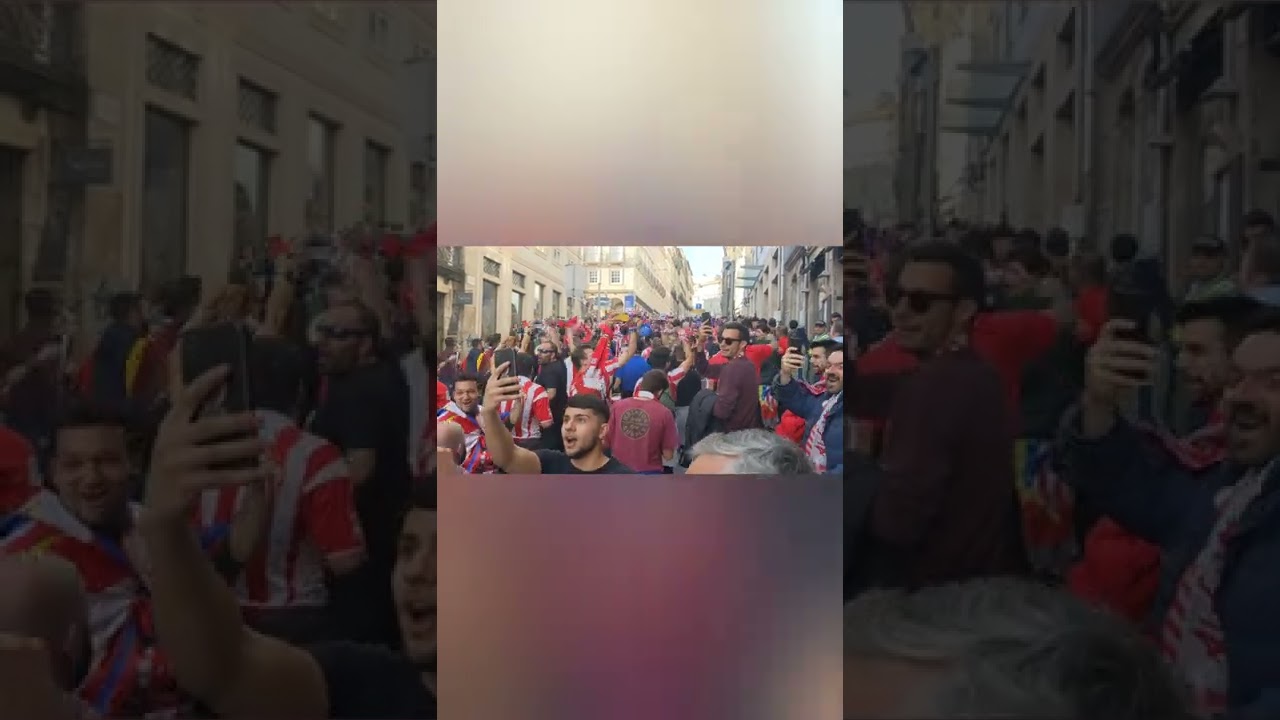 Afición del Atleti en Oporto