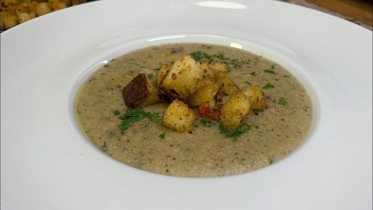 Crema de Hongos, Receta Profesional
