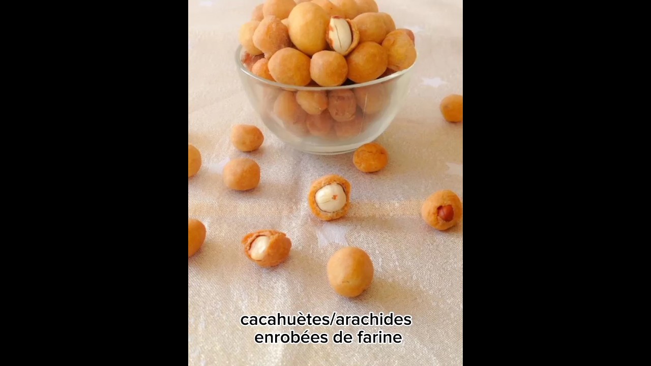 cacahu&egrave;tes/arachides enrob&eacute;es de farine