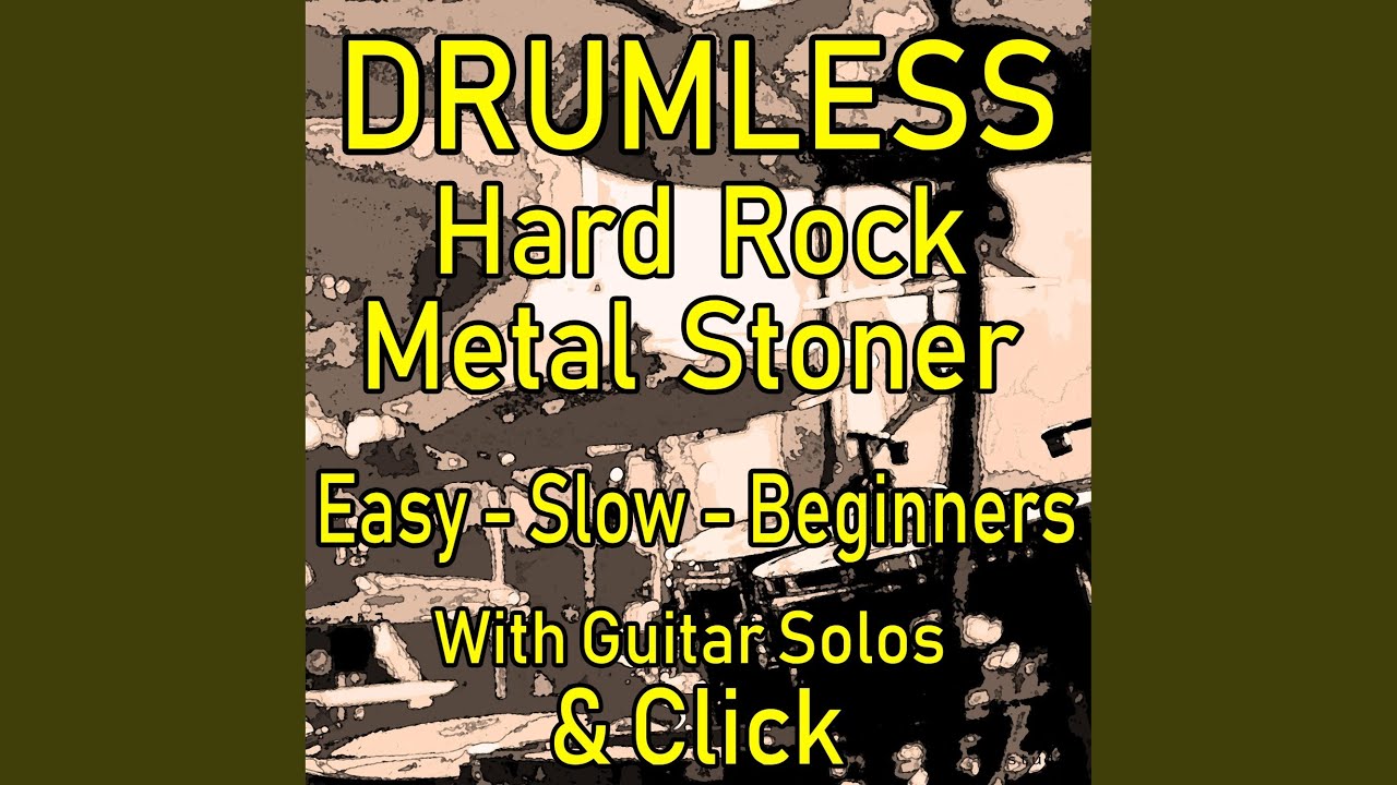 Heavy Metal Drums Practice (80 BPM Drumless with CLick)