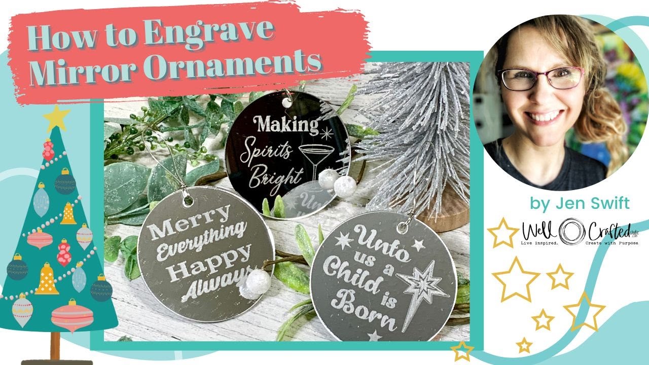 Engraved Mirrored Ornaments